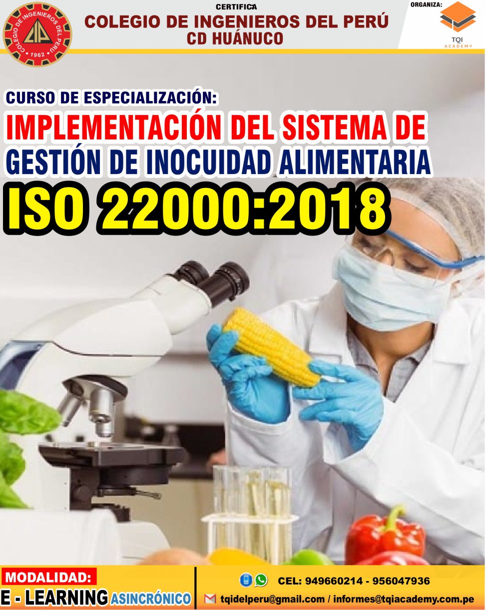 IMPLEMENTACIÓN DEL SISTEMA DE GESTIÓN DE INOCUIDAD ALIMENTARIA ISO ...