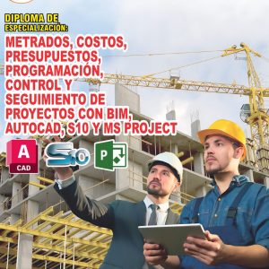 METRADOS, COSTOS, PRESUPUESTOS, PROGRAMACIÓN, CONTROL Y SEGUIMIENTO DE PROYECTOS CON BIM, AUTOCAD, S10 Y MS PROJECT