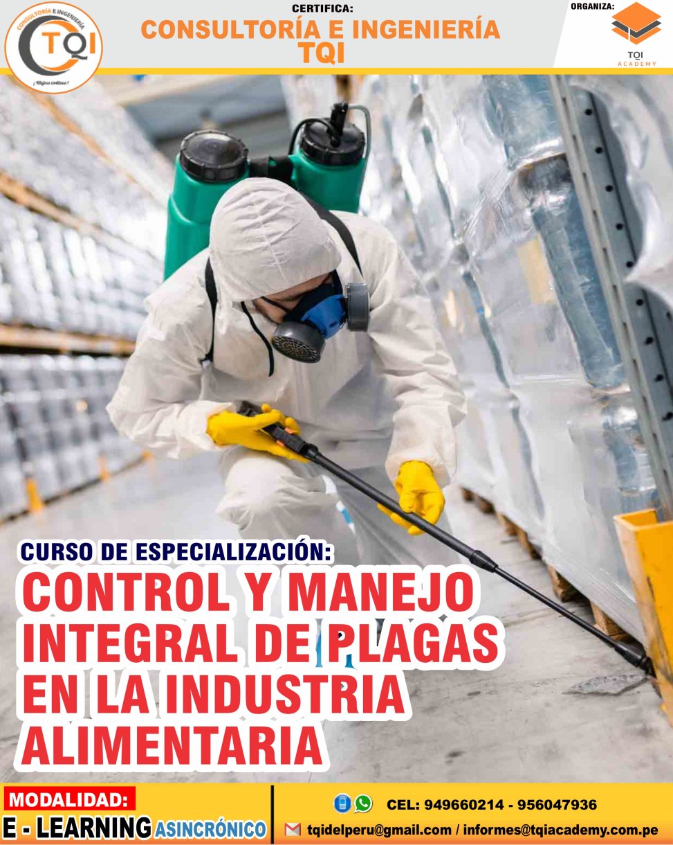 CONTROL Y MANEJO INTEGRAL DE PLAGAS EN LA INDUSTRIA ALIMENTARIA - TQI ...