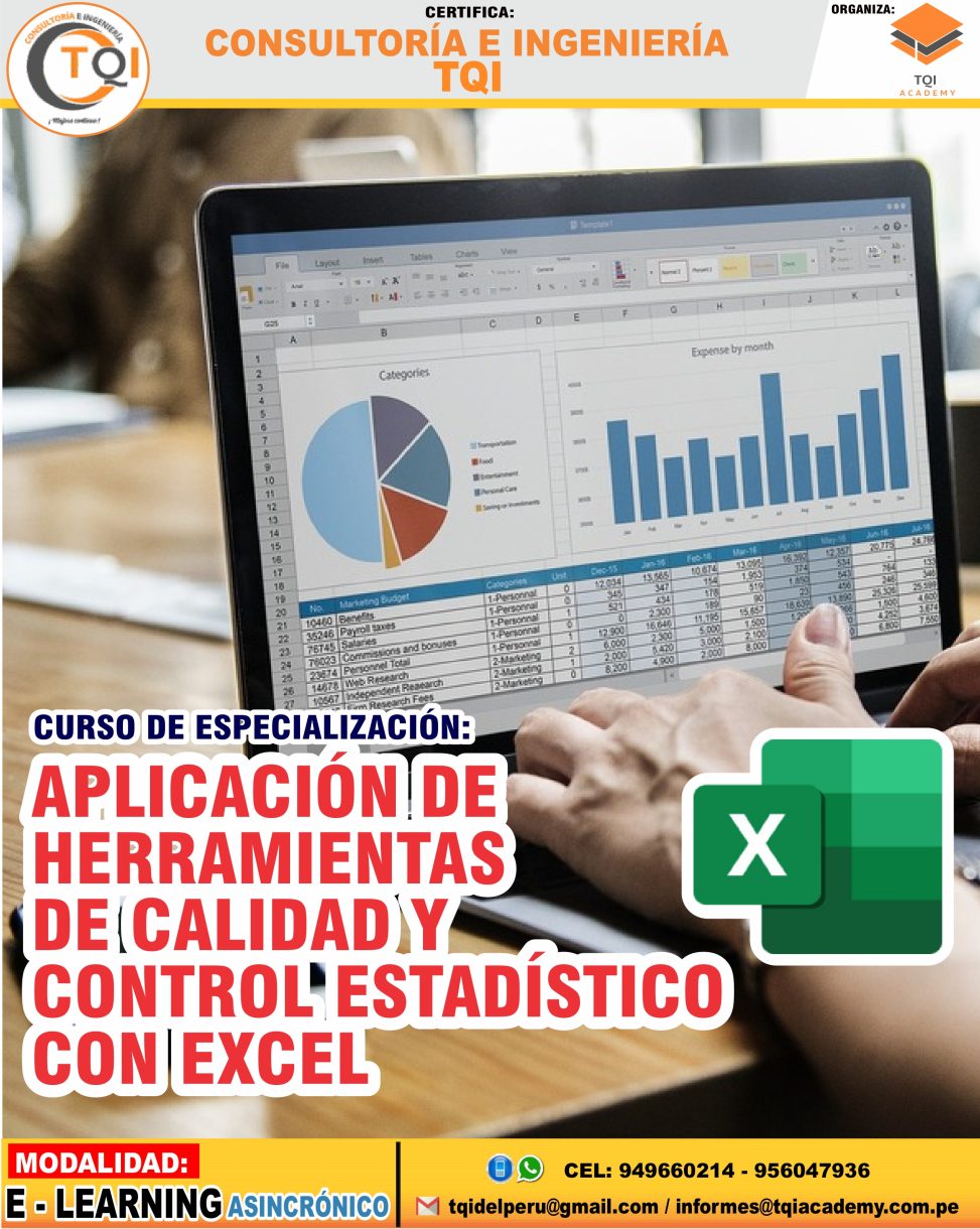 APLICACIÓN DE HERRAMIENTAS DE CALIDAD Y CONTROL ESTADÍSTICO CON EXCEL ...