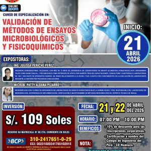 VALIDACIÓN DE MÉTODOS DE ENSAYOS MICROBIOLÓGICOS Y FISICOQUÍMICOS - Imagen 1