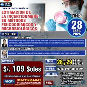 ESTIMACIÓN DE LA INCERTIDUMBRE EN MÉTODOS FISICOQUÍMICOS Y MICROBIOLÓGICOS - Imagen 1