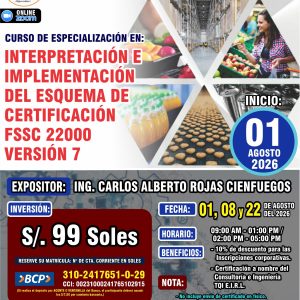 INTERPRETACIÓN E IMPLEMENTACIÓN DEL ESQUEMA DE CERTIFICACIÓN FSSC 22000 VERSIÓN 7 - Imagen 1