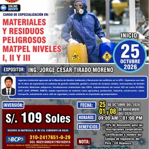 MATERIALES Y RESIDUOS PELIGROSOS MATPEL NIVELES I, II Y III