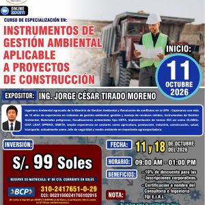 INSTRUMENTOS DE GESTIÓN AMBIENTAL APLICABLE A PROYECTOS DE CONSTRUCCIÓN