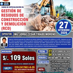 GESTIÓN DE RESIDUOS DE CONSTRUCCIÓN Y DEMOLICIÓN (RCD)