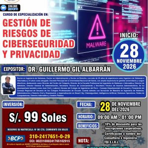 GESTIÓN DE RIESGOS DE CIBERSEGURIDAD Y PRIVACIDAD - Imagen 1