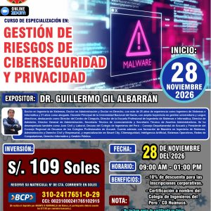 GESTIÓN DE RIESGOS DE CIBERSEGURIDAD Y PRIVACIDAD - Imagen 1