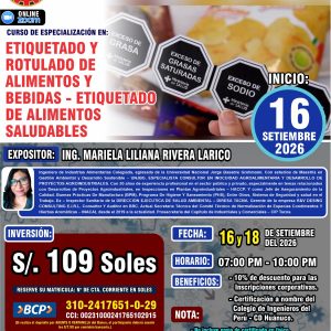 ETIQUETADO Υ ROTULADO DE ALIMENTOS Y BEBIDAS - ETIQUETADO DE ALIMENTOS SALUDABLES