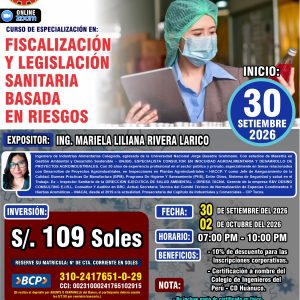 FISCALIZACIÓN Y LEGISLACIÓN SANITARIA BASADA EN RIESGOS