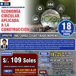 ECONOMÍA CIRCULAR APLICADA A LA CONSTRUCCIÓN