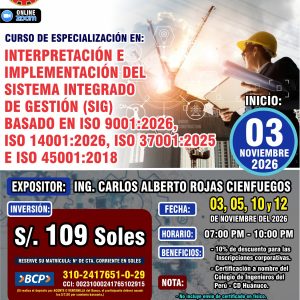 INTERPRETACIÓN E IMPLEMENTACIÓN DEL SISTEMA INTEGRADO DE GESTIÓN (SIG) BASADO EN ISO 9001:2026, ISO 14001:2026, ISO 37001:2025 E ISO 45001:2018